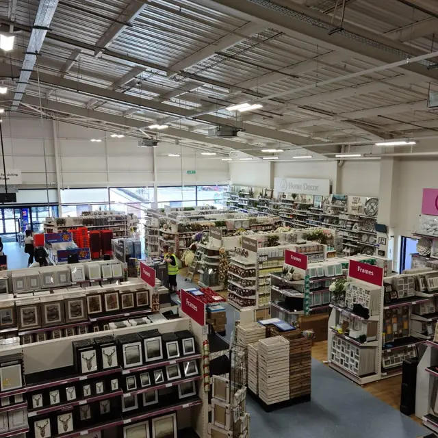 Homeware store interior decorated during a retail refit